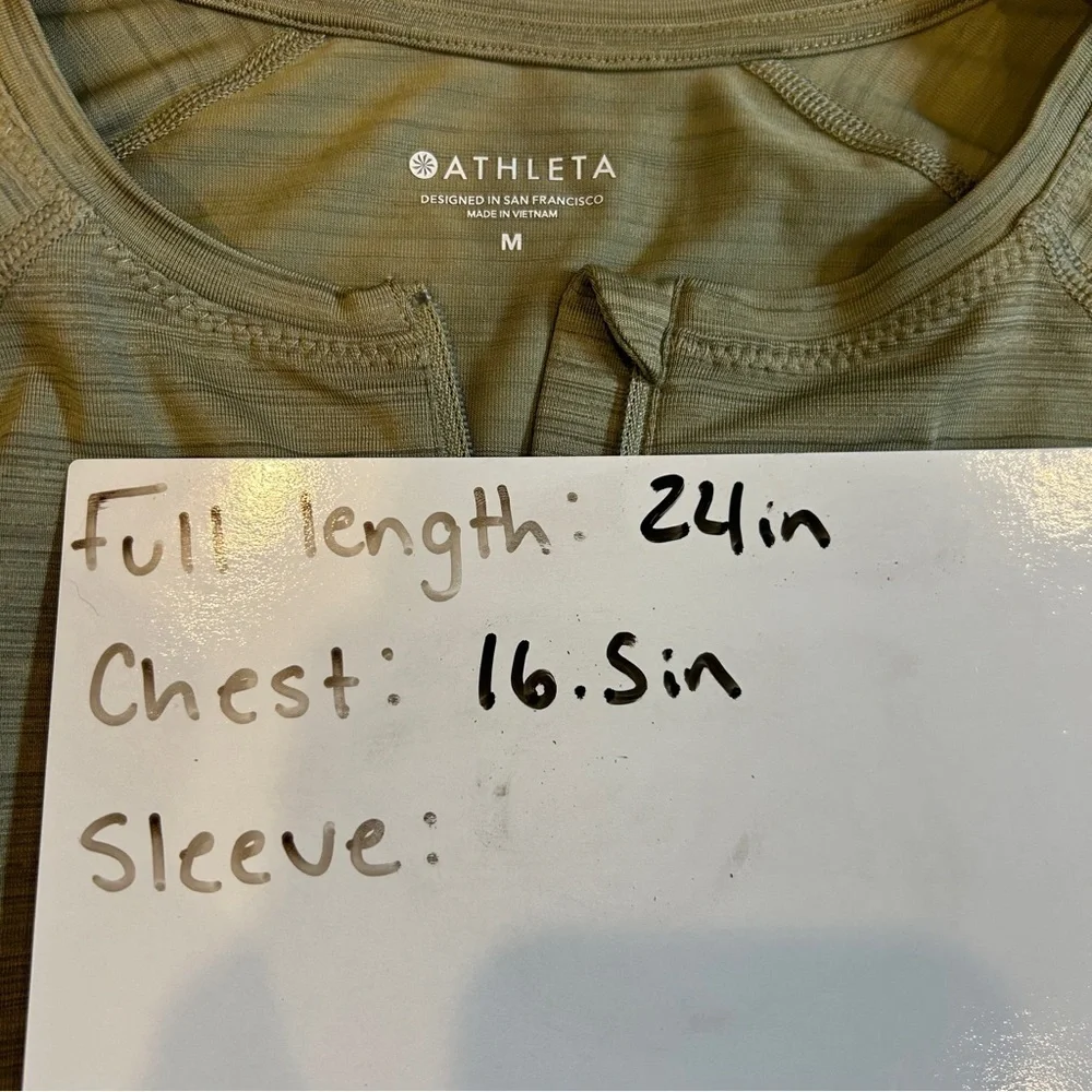 Athleta Women’s Shadow Olive Pacifica Illume UPF Fitted Tee - Medium